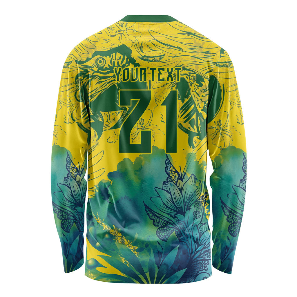 Custom Brasil Concept Guacamayo 2026 Floral Long Sleeve Shirt Green Edition