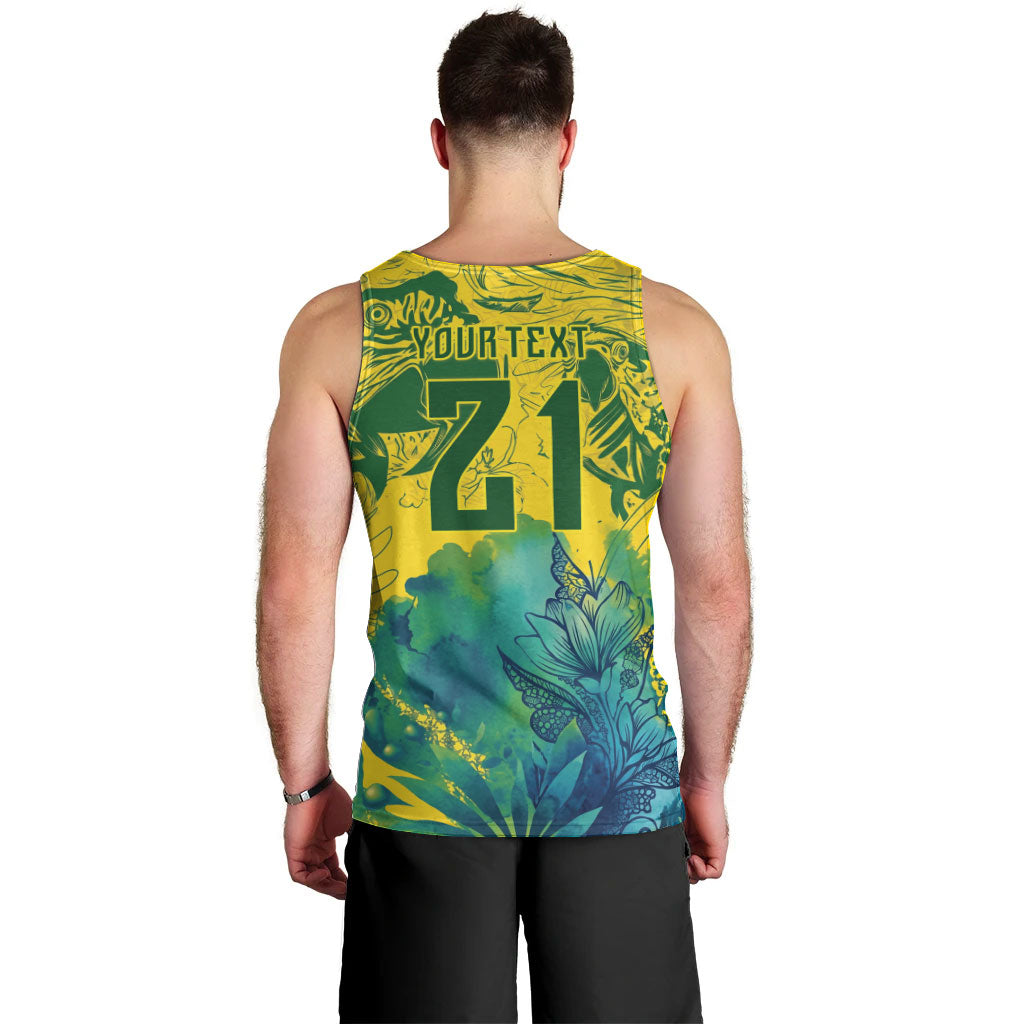 Custom Brasil Concept Guacamayo 2026 Floral Men Tank Top Green Edition