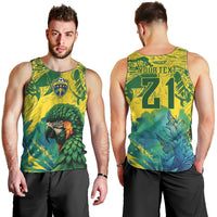 Custom Brasil Concept Guacamayo 2026 Floral Men Tank Top Green Edition