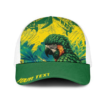 Personalized Brasil Concept Guacamayo 2026 Floral Mesh Trucker Cap Green Edition