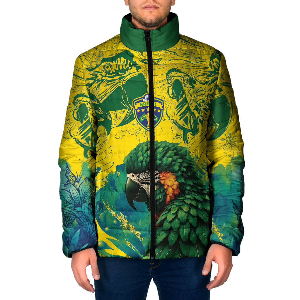Custom Brasil Concept Guacamayo 2026 Floral Padded Jacket Green Edition