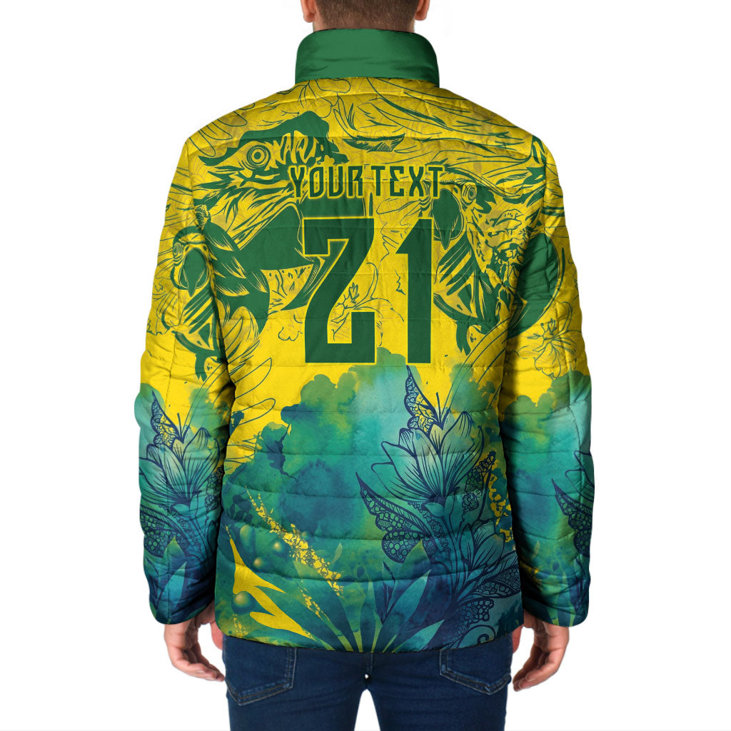 Custom Brasil Concept Guacamayo 2026 Floral Padded Jacket Green Edition