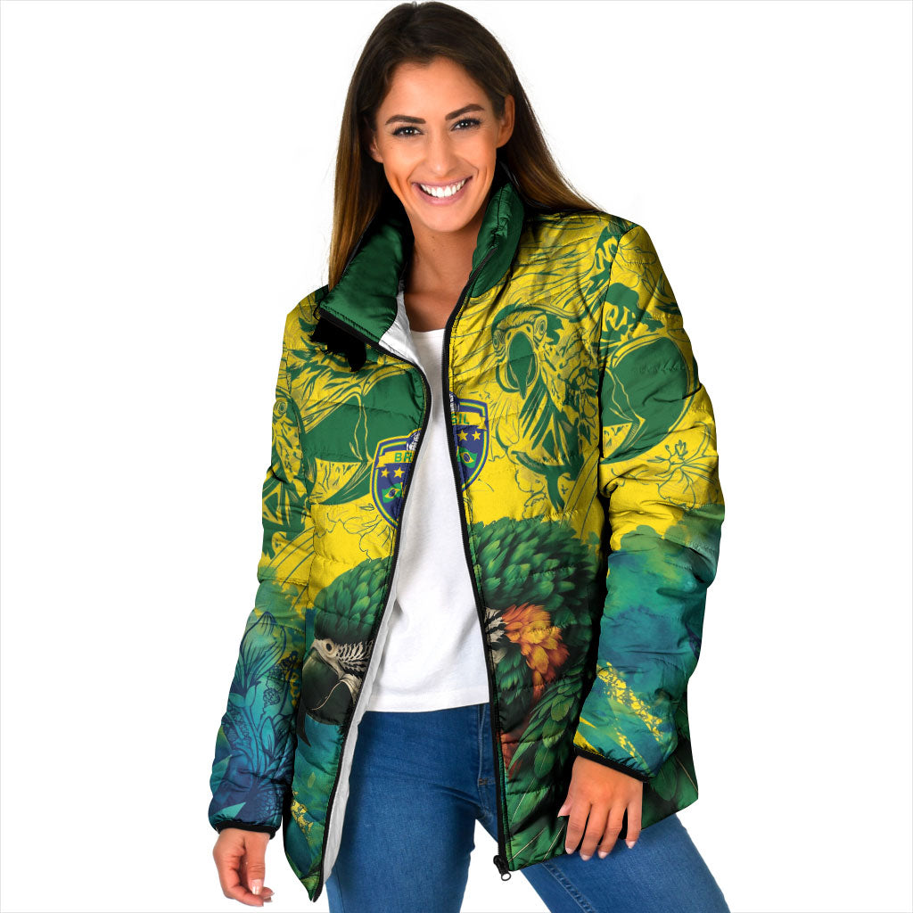 Custom Brasil Concept Guacamayo 2026 Floral Padded Jacket Green Edition