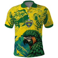 Custom Brasil Concept Guacamayo 2026 Floral Polo Shirt Green Edition