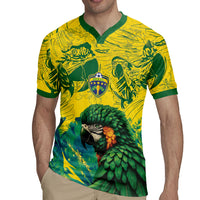 Custom Brasil Concept Guacamayo 2026 Floral Rugby Jersey Green Edition
