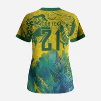 Custom Brasil Concept Guacamayo 2026 Floral Scrub Top Green Edition