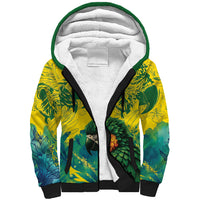 Custom Brasil Concept Guacamayo 2026 Floral Sherpa Hoodie Green Edition