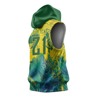 Custom Brasil Concept Guacamayo 2026 Floral Sleeveless Hoodie Green Edition