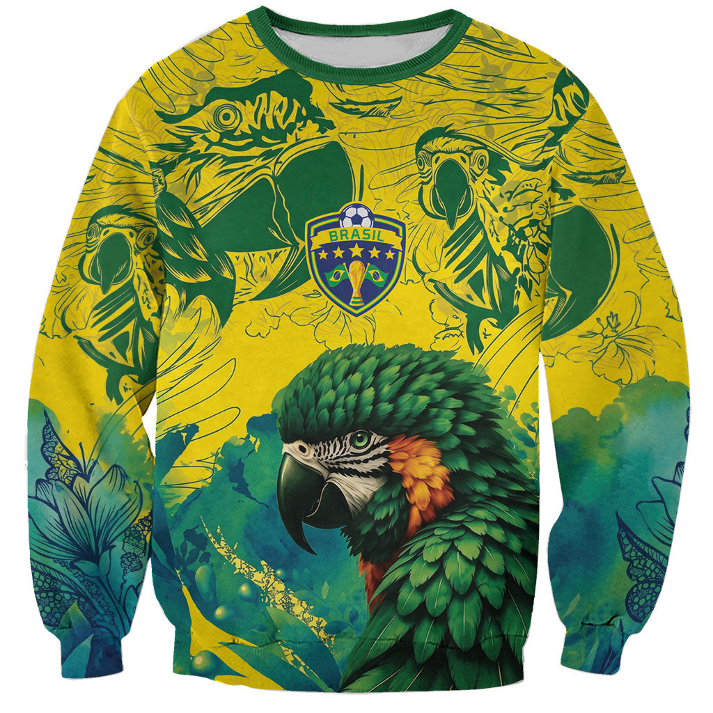 Custom Brasil Concept Guacamayo 2026 Floral Sweatshirt Green Edition