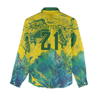 Custom Brasil Concept Guacamayo 2026 Floral Women Casual Shirt Green Edition
