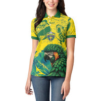 Custom Brasil Concept Guacamayo 2026 Floral Women Polo Shirt Green Edition