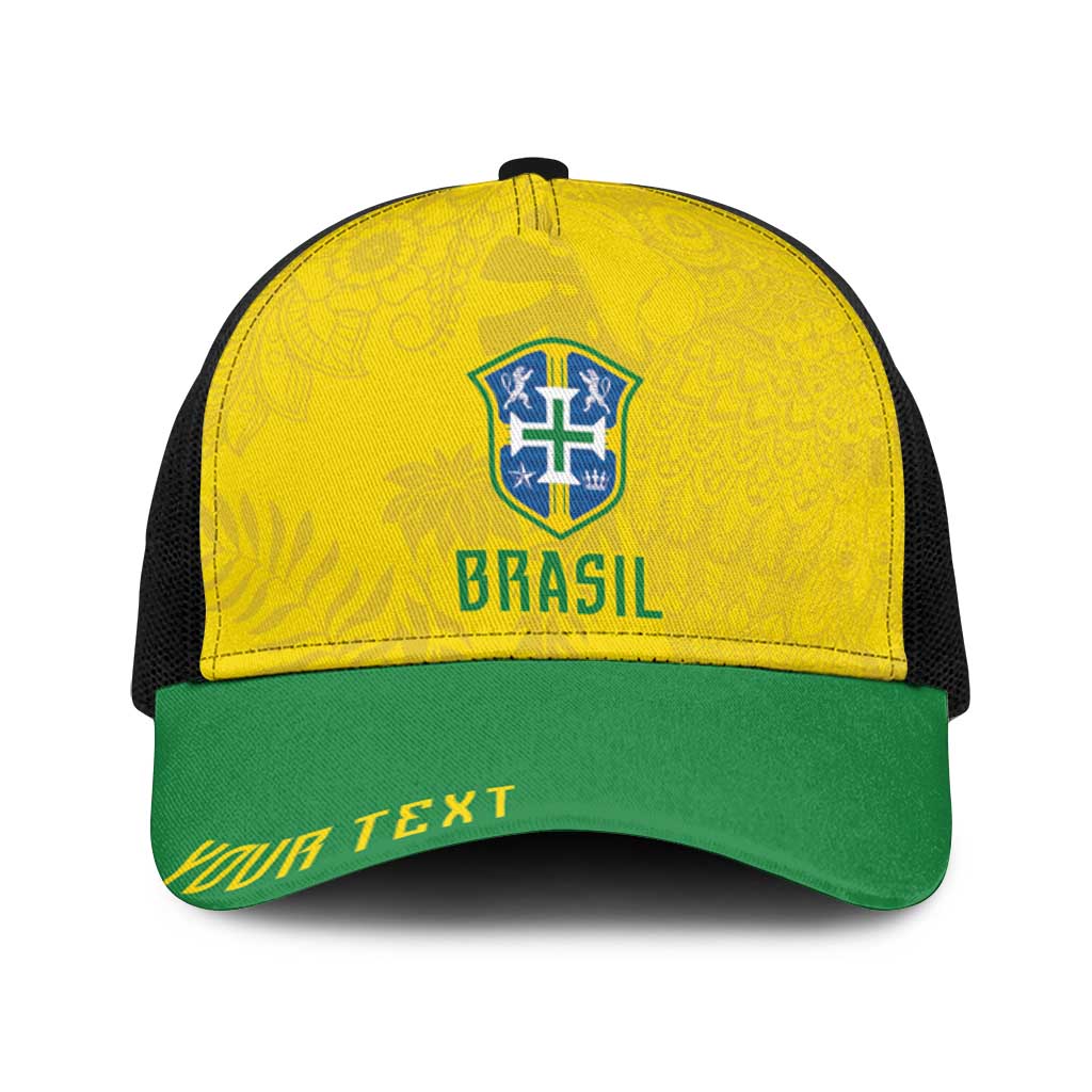 Personalized Brasil Concept Parrot Football Baseball Net Cap Macaw Bird Floral Tribal Edition 2026