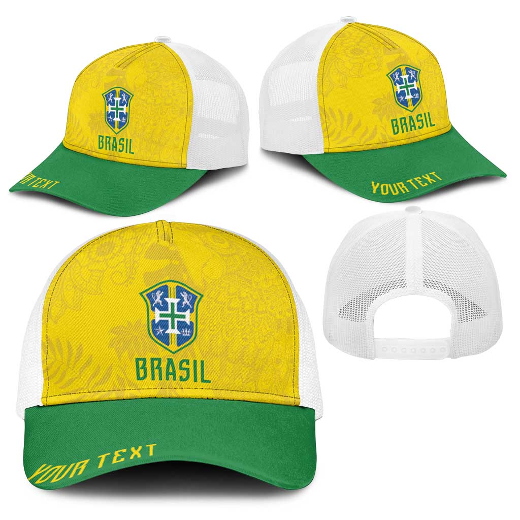 Personalized Brasil Concept Parrot Football Baseball Net Cap Macaw Bird Floral Tribal Edition 2026