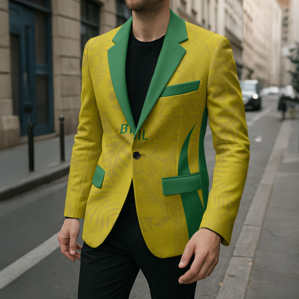 Custom Brasil Concept Parrot Football Blazer Macaw Bird Floral Tribal Edition 2026