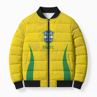Custom Brasil Concept Parrot Football Bomber Puffer Jacket Macaw Bird Floral Tribal Edition 2026
