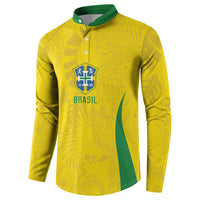 Custom Brasil Concept Parrot Football Button Sweatshirt Macaw Bird Floral Tribal Edition 2026