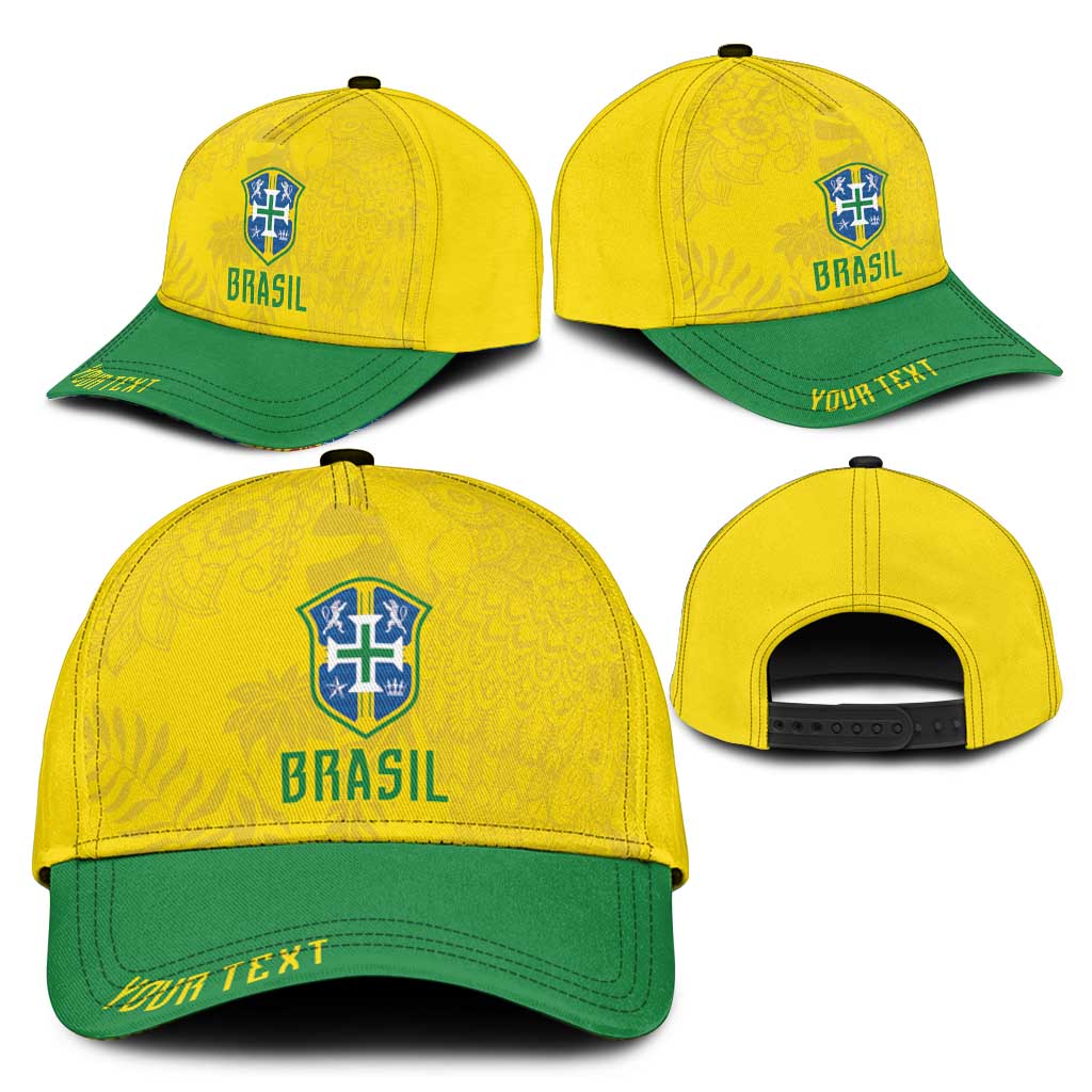 Personalized Brasil Concept Parrot Football Classic Cap Macaw Bird Floral Tribal Edition 2026