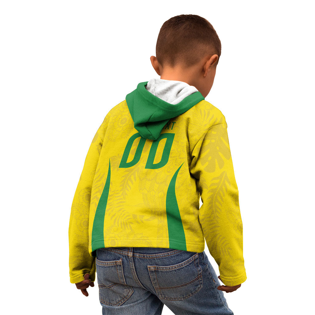 Custom Brasil Concept Parrot Football Kid Hoodie Macaw Bird Floral Tribal Edition 2026