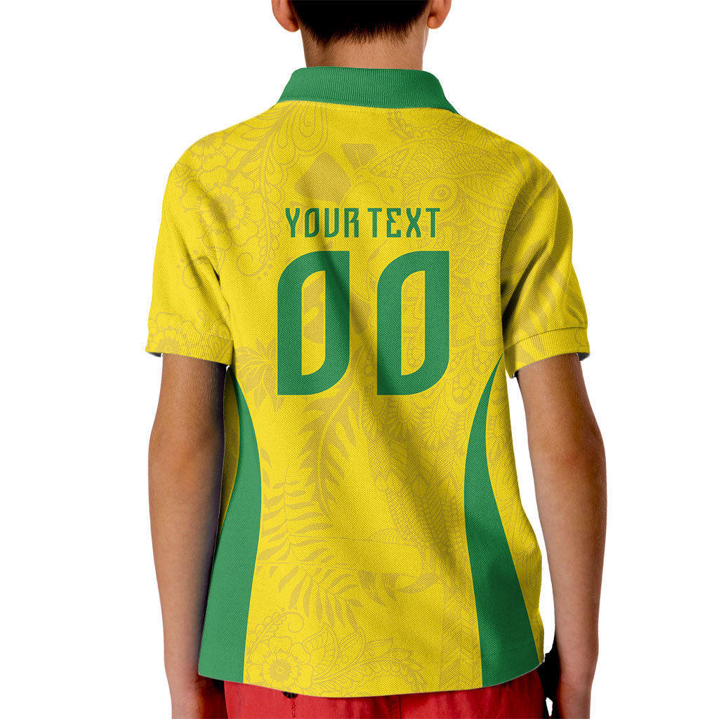 Custom Brasil Concept Parrot Football Kid Polo Shirt Macaw Bird Floral Tribal Edition 2026