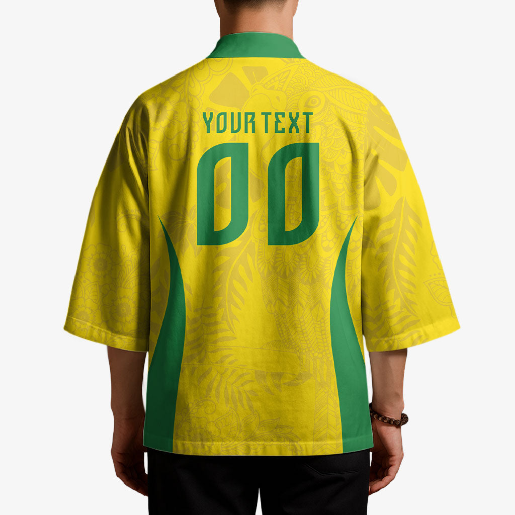 Custom Brasil Concept Parrot Football Kimono Macaw Bird Floral Tribal Edition 2026