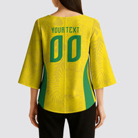 Custom Brasil Concept Parrot Football Kimono Sleeve Blouse Macaw Bird Floral Tribal Edition 2026