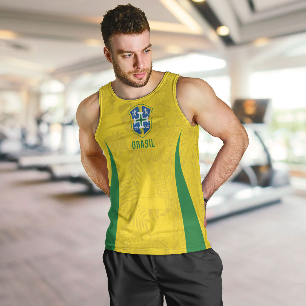 Custom Brasil Concept Parrot Football Men Tank Top Macaw Bird Floral Tribal Edition 2026