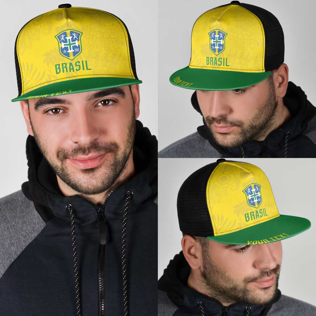 Personalized Brasil Concept Parrot Football Mesh Trucker Cap Macaw Bird Floral Tribal Edition 2026