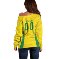 Custom Brasil Concept Parrot Football Off Shoulder Sweater Macaw Bird Floral Tribal Edition 2026