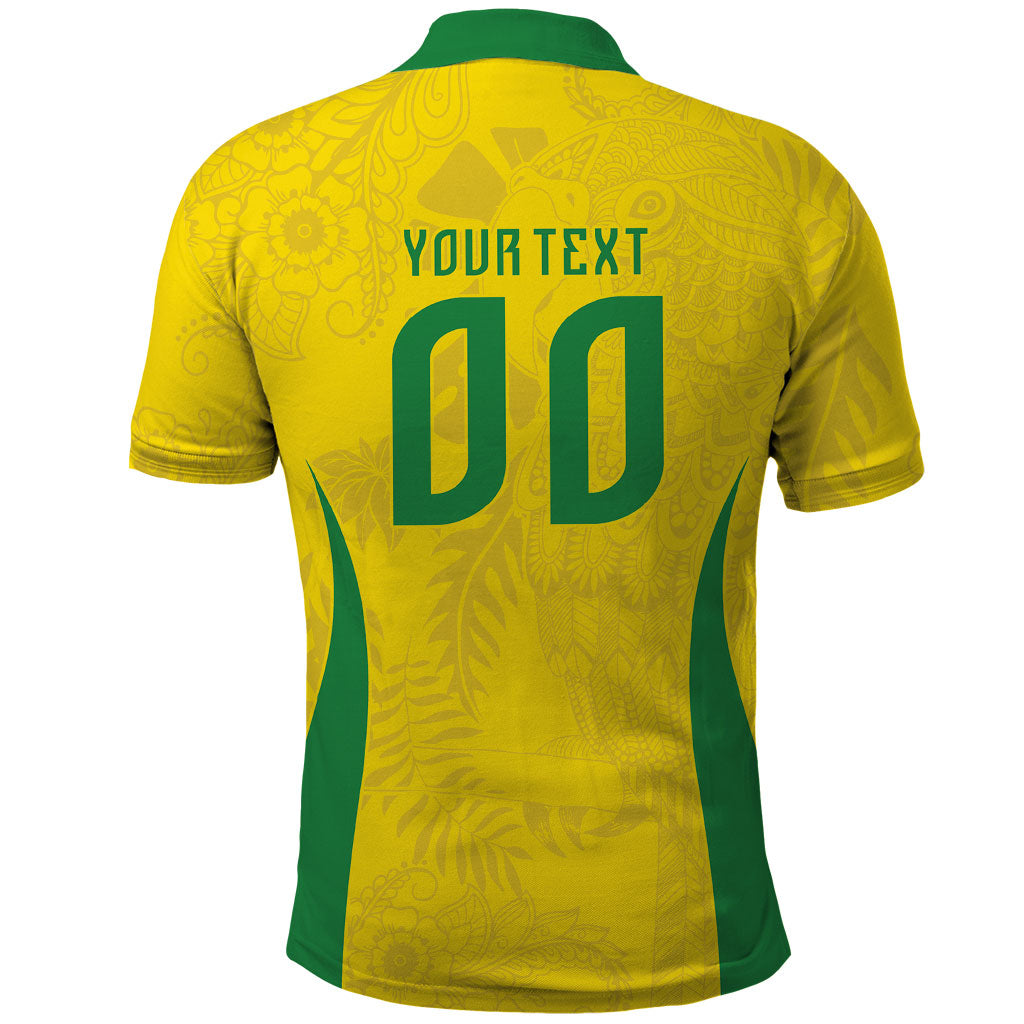 Custom Brasil Concept Parrot Football Polo Shirt Macaw Bird Floral Tribal Edition 2026