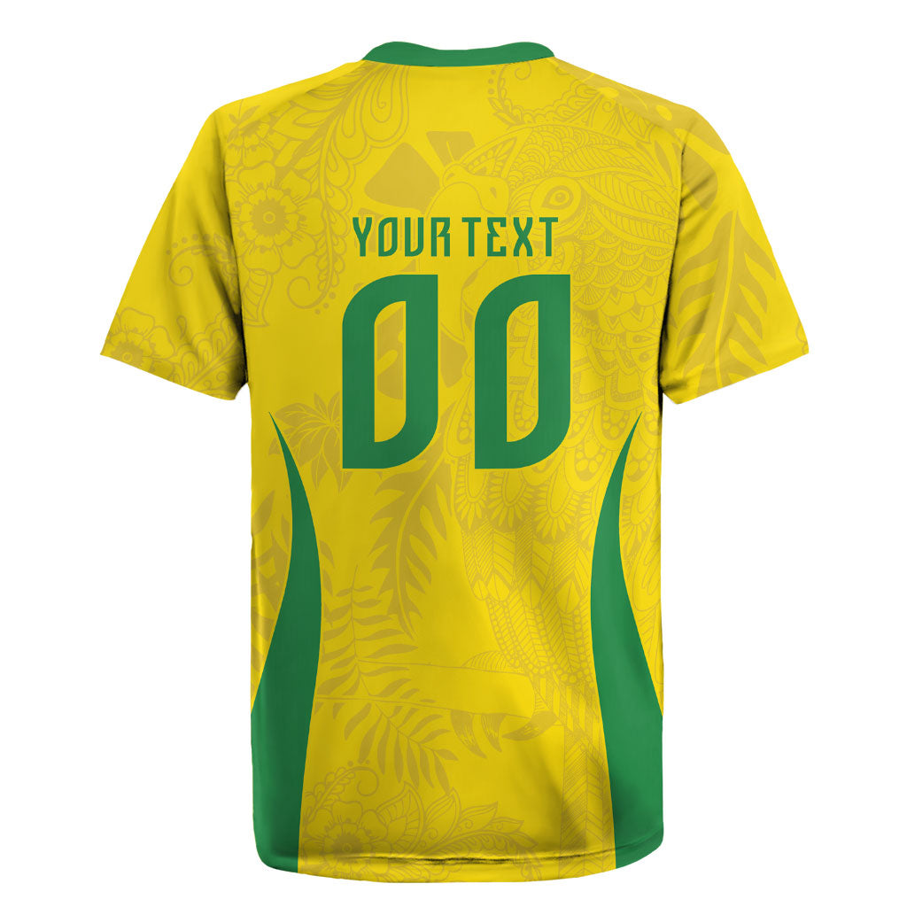 Custom Brasil Concept Parrot Football Rugby Jersey Macaw Bird Floral Tribal Edition 2026