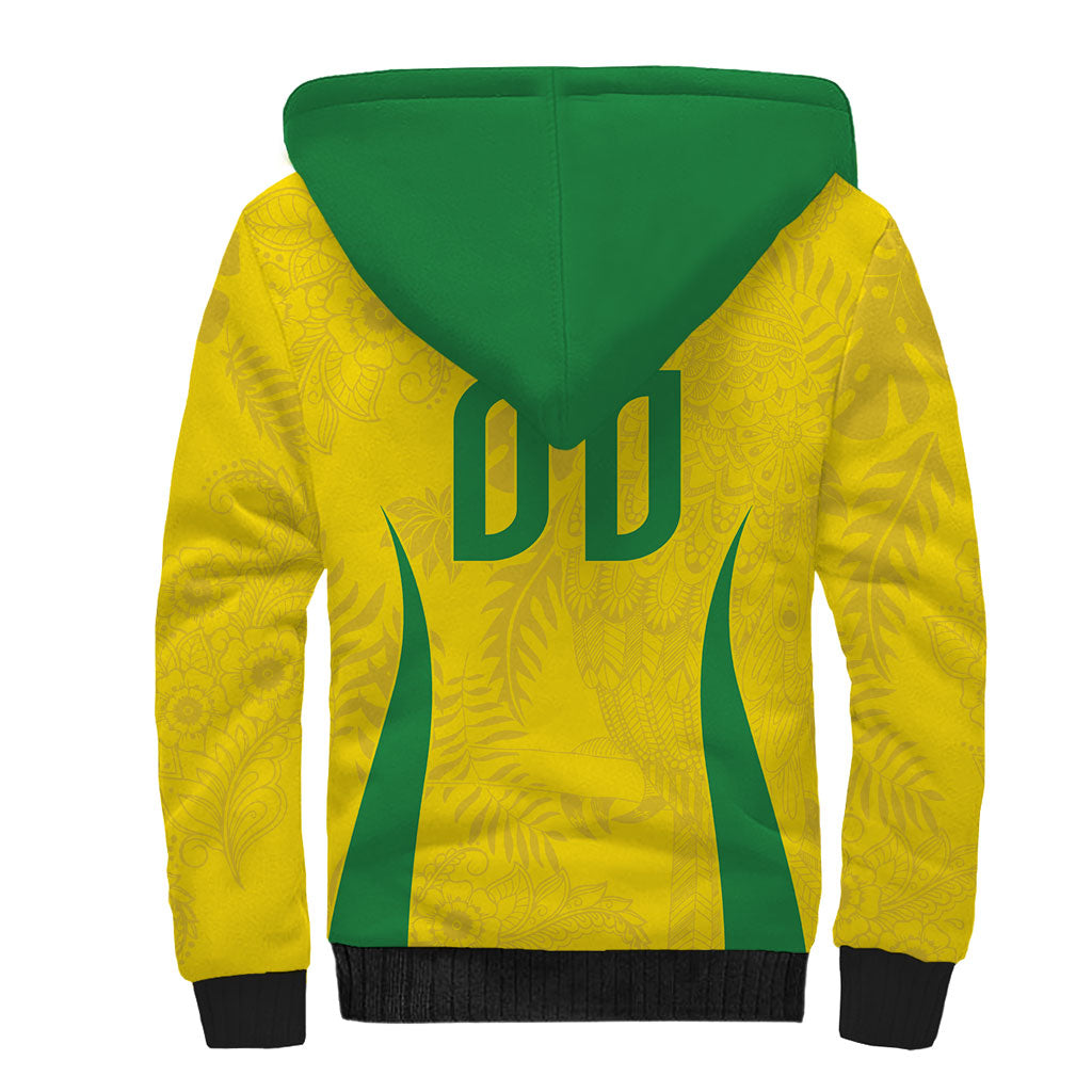 Custom Brasil Concept Parrot Football Sherpa Hoodie Macaw Bird Floral Tribal Edition 2026