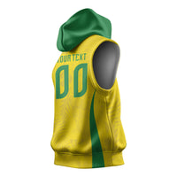 Custom Brasil Concept Parrot Football Sleeveless Hoodie Macaw Bird Floral Tribal Edition 2026