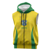 Custom Brasil Concept Parrot Football Sleeveless Zip Hoodie Macaw Bird Floral Tribal Edition 2026