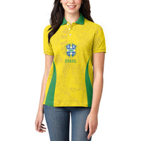 Custom Brasil Concept Parrot Football Women Polo Shirt Macaw Bird Floral Tribal Edition 2026