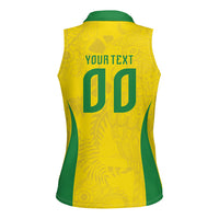 Custom Brasil Concept Parrot Football Women Sleeveless Polo Shirt Macaw Bird Floral Tribal Edition 2026