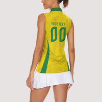 Custom Brasil Concept Parrot Football Women Sleeveless Polo Shirt Macaw Bird Floral Tribal Edition 2026