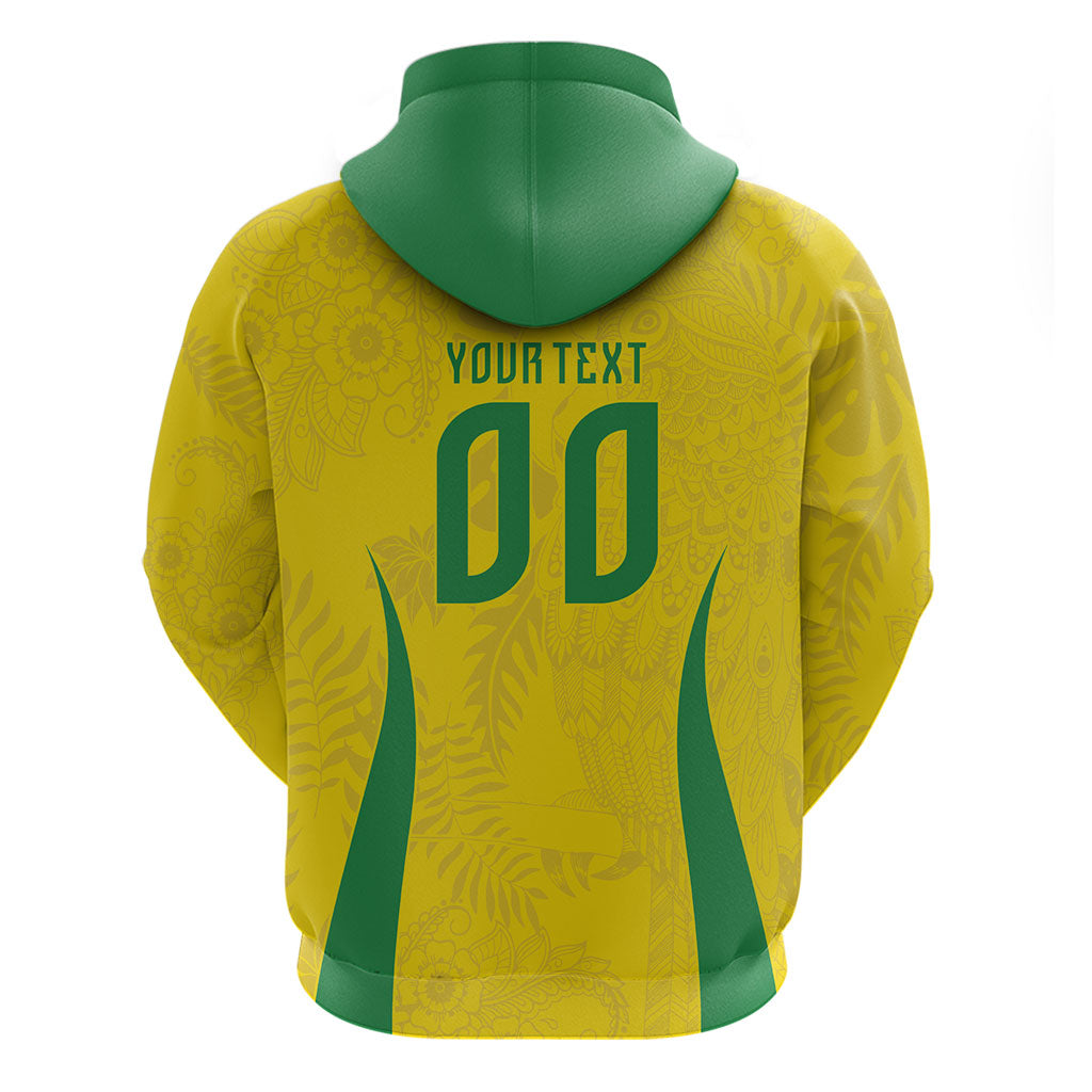 Custom Brasil Concept Parrot Football Zip Hoodie Macaw Bird Floral Tribal Edition 2026