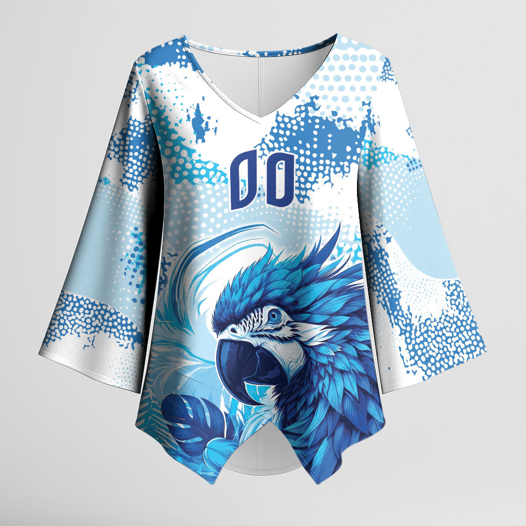 Custom Brasil Concept Parrot Football Kimono Sleeve Blouse Special Edition 2026