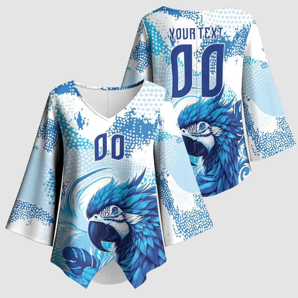 Custom Brasil Concept Parrot Football Kimono Sleeve Blouse Special Edition 2026