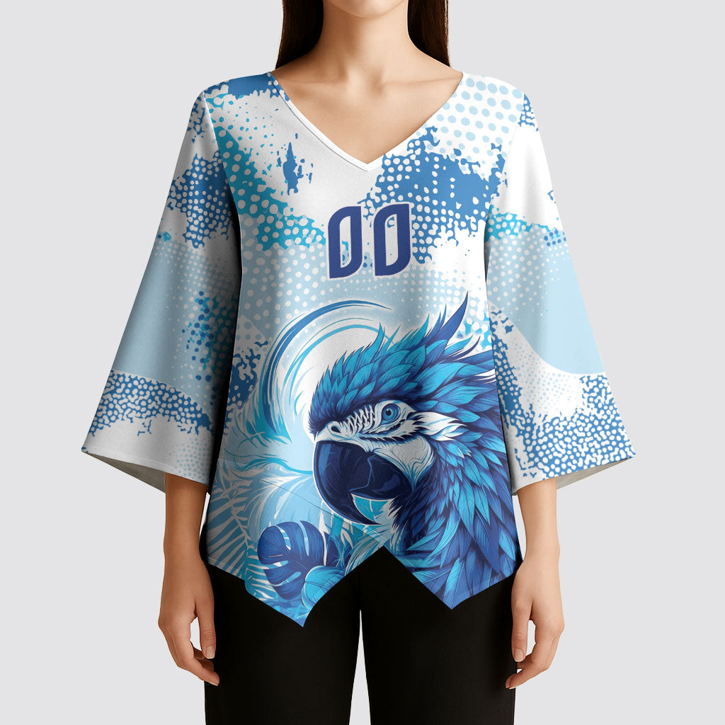 Custom Brasil Concept Parrot Football Kimono Sleeve Blouse Special Edition 2026