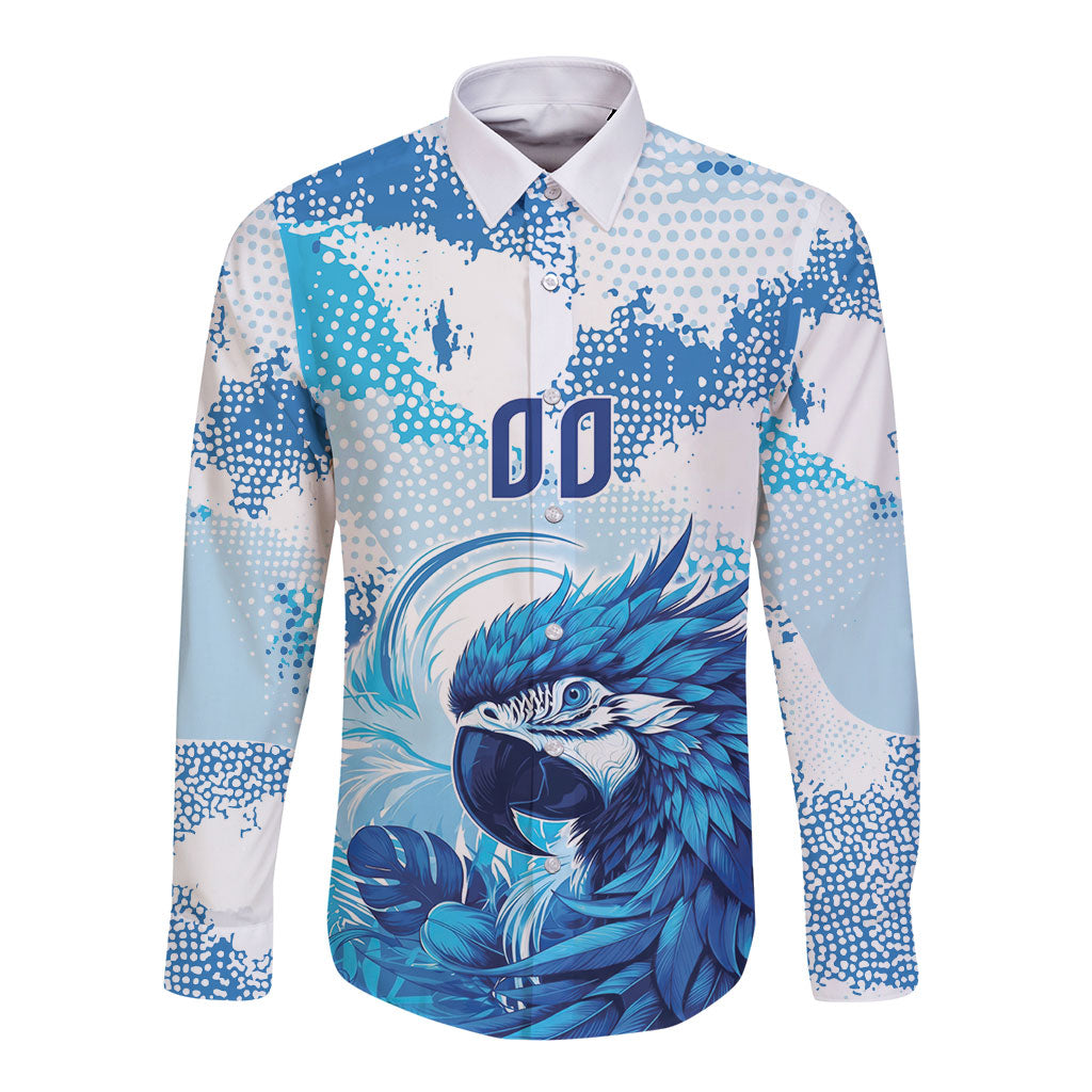 Custom Brasil Concept Parrot Football Long Sleeve Button Shirt Special Edition 2026