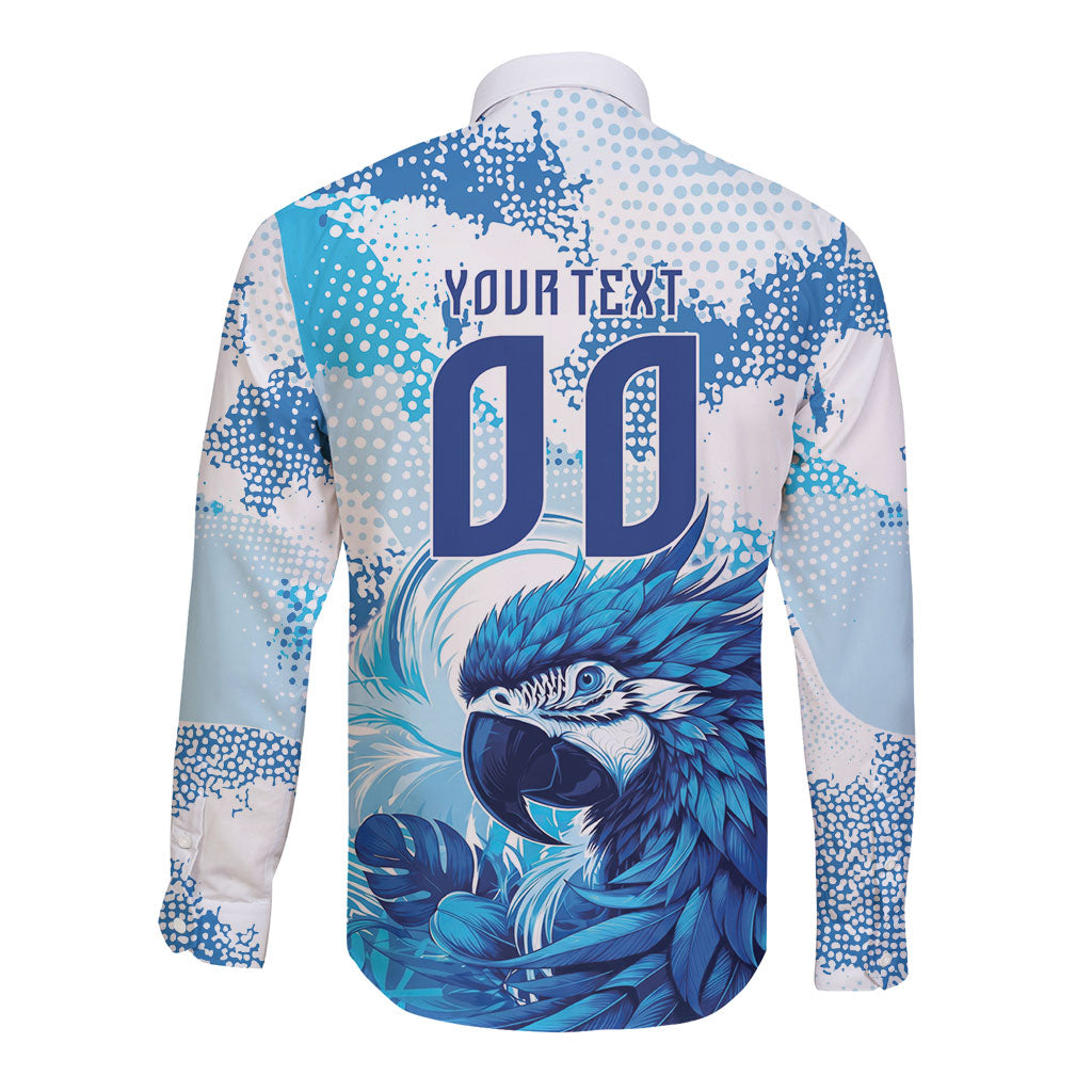 Custom Brasil Concept Parrot Football Long Sleeve Button Shirt Special Edition 2026