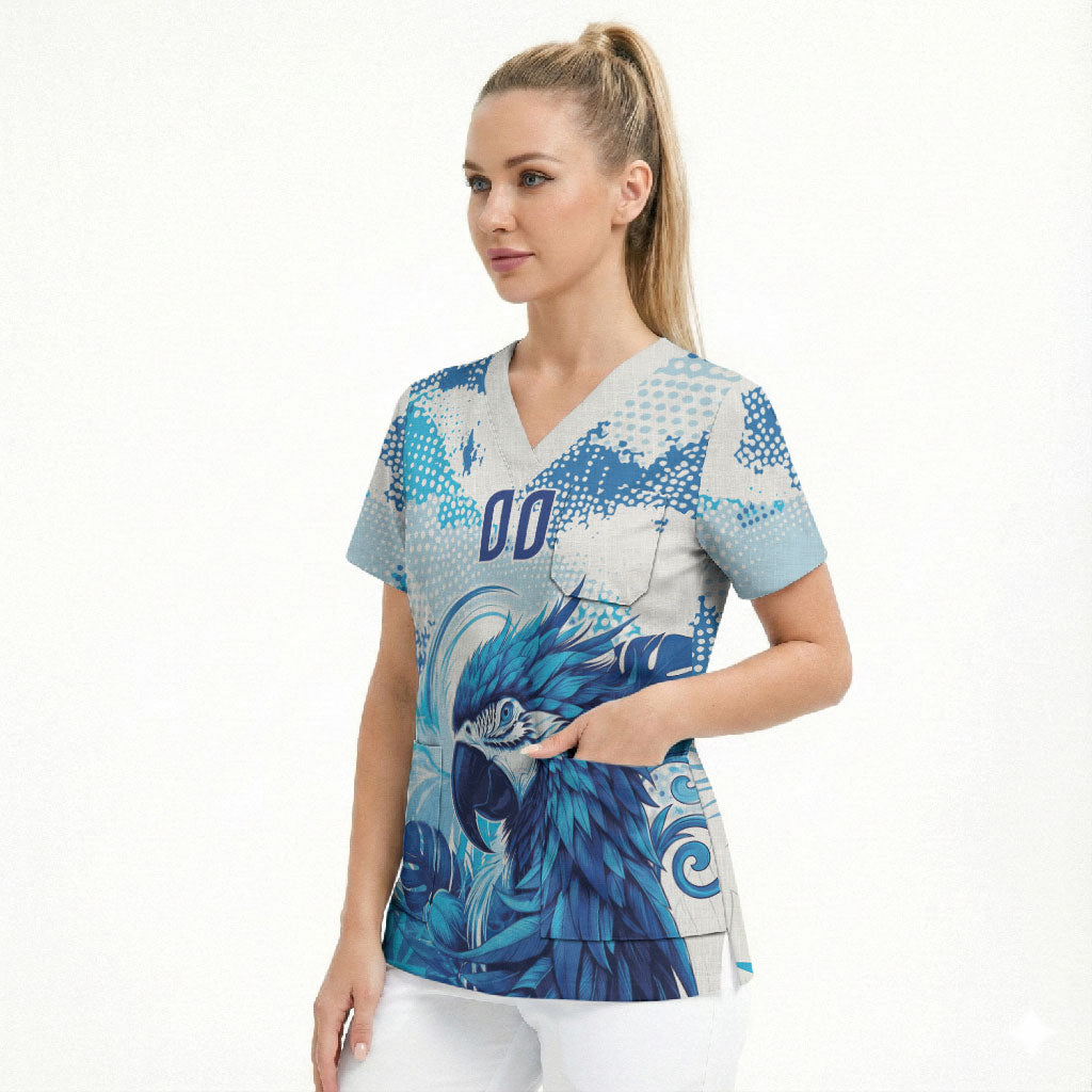 Custom Brasil Concept Parrot Football Scrub Top Special Edition 2026