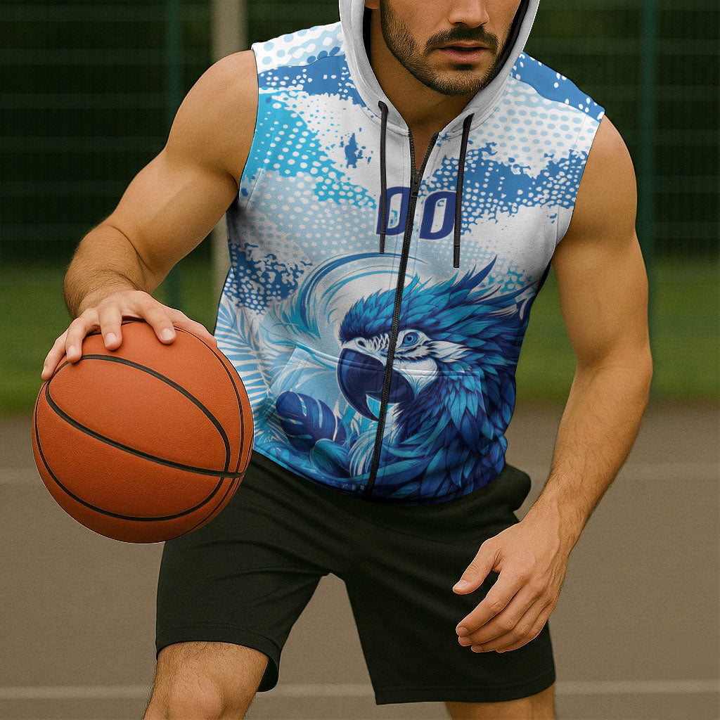 Custom Brasil Concept Parrot Football Sleeveless Zip Hoodie Special Edition 2026