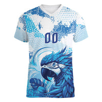 Custom Brasil Concept Parrot Football Women V-Neck T-Shirt Special Edition 2026