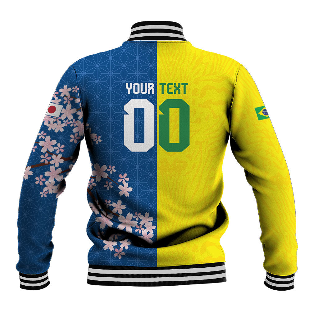 Custom Brazil Japan Football Baseball Jacket Cultural Fusion Heritage
