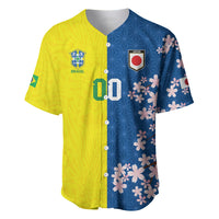 Custom Brazil Japan Football Baseball Jersey Cultural Fusion Heritage