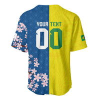 Custom Brazil Japan Football Baseball Jersey Cultural Fusion Heritage