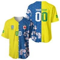 Custom Brazil Japan Football Baseball Jersey Cultural Fusion Heritage