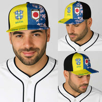Personalized Brazil Japan Football Baseball Net Cap Cultural Fusion Heritage